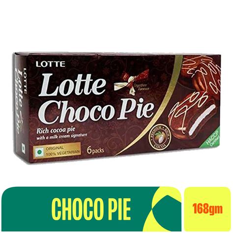 Lotte Choco Pie Rich Cocoa 6packs Indian 168g Chito