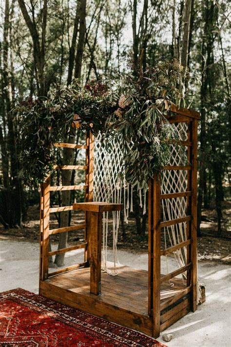 Ideas For Raw Wood Wedding Ceremony Arches