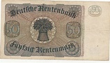 Deutsches Reich,Drittes Reich, 50 Rentenmark 1934 Ro.165 Serie A VF ...