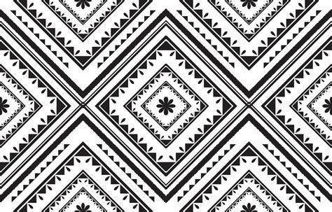 Seamless Geometric Pattern Design Black White Pattern For Background Or