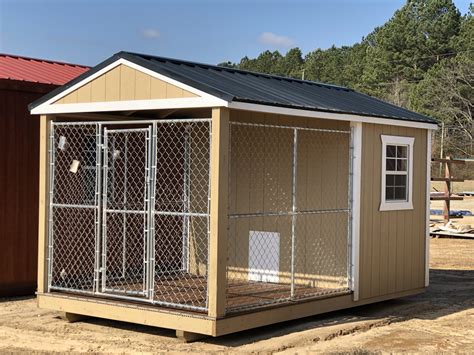 8×14 Single Run Dog Kennel (Built to Order) | Back Home Structures