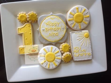 Sunshine Cookies~ By Natsweetscookies On Etsy 8600 Yellow Polka Dot