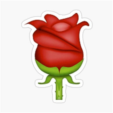 Rose Emoji Sticker Von Allihessel Redbubble