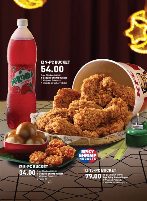All data on the main menu is regularly updated and checked against the menu on the official kfc website. Kfc Menu Buckets Prices