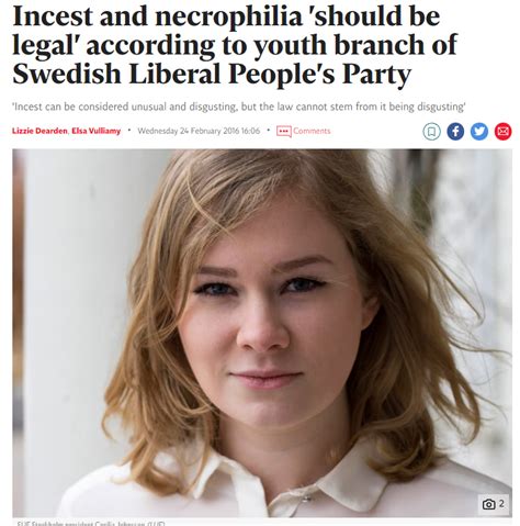 Incest And Necrophilia Should Be Legal According To Youth Branch Of Swedish Liberal People S