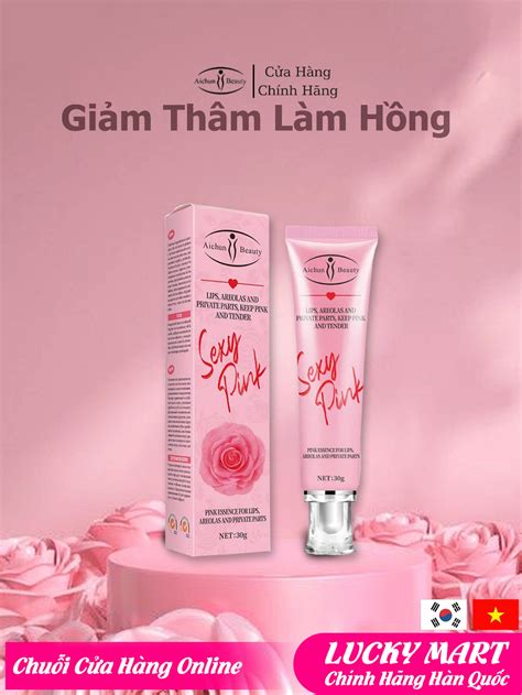 [ chÍnh hÃng ] kem chống thâm môi làm hồng môi nhũ hoa vùng kín sexy pink aichun beauty