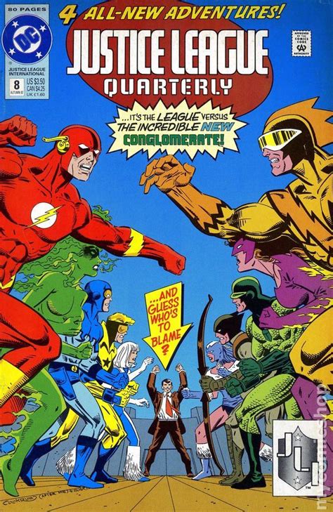 Justice League Quarterly 1990 8 Dc Comics Comic Book Cover Justice League Comic Book Cover