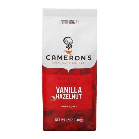 Save On Cameron S Vanilla Hazelnut Light Roast Coffee Ground Order