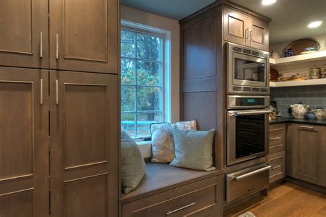 Wood worktops work well with almost everything. Storm Grey Kitchen - Craftsman - Kitchen - Boston - by ...