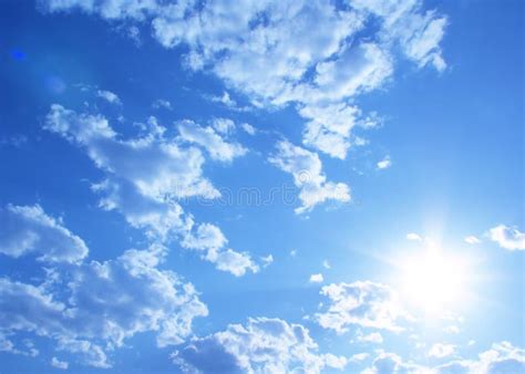 Sunny Sky Background Stock Photo Image Of Gleam Meteorology 9777936
