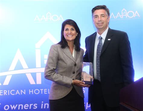 Aahoa Honors Gov Nikki Haley With Friend Of The Hotelier Award
