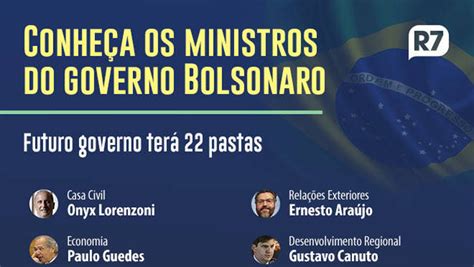 Conheça Os 22 Ministros Do Governo De Jair Bolsonaro O Rolo