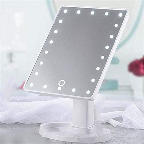 Lighted Makeup Mirror Vanity Mirror With Lights Touch Screen Dimming Small Detachable Make Up