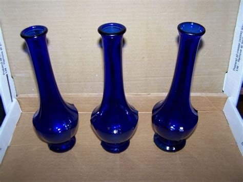 Cobalt Blue Depression Glass Vases Antique Price Guide Details Page