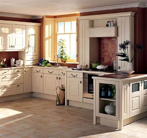 English Style Kitchen Decoration Ideas Cabinet Color Small Country
