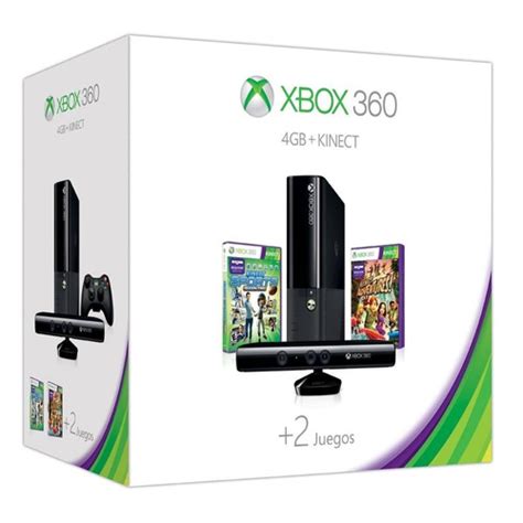 Xbox 360 Slim E 4gb Kinect 2 Juegos 1 Mes Xbox Live 399900