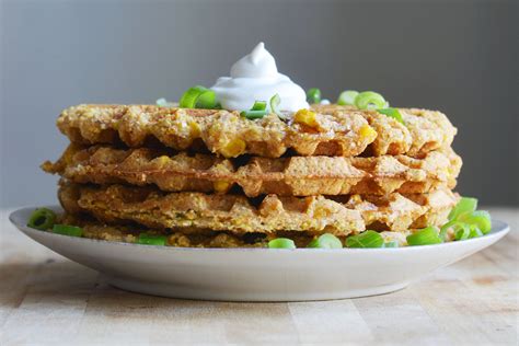 Vegan Crispy Cornbread Waffles The Colorful Kitchen Recipe