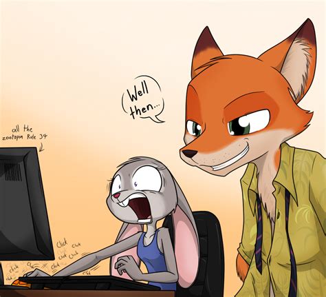 A Fox And A Mouse Sitting In Front Of A Computer