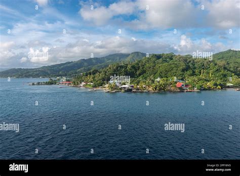 Landscape Of Raiatea Island French Polynesia Stock Photo Alamy