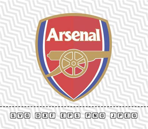 Svg Fc Arsenal Logo Vector Layered Cut File Silhouette Cameo