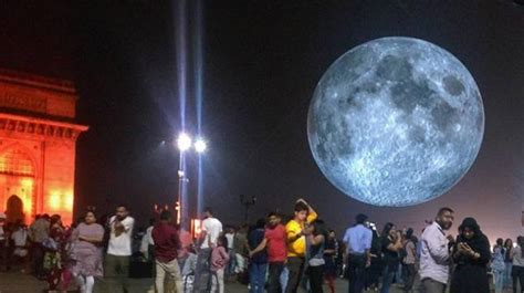 Museum Of The Moon Giant 23 Feet Wide Replica Of Moon Rises At Mumbai