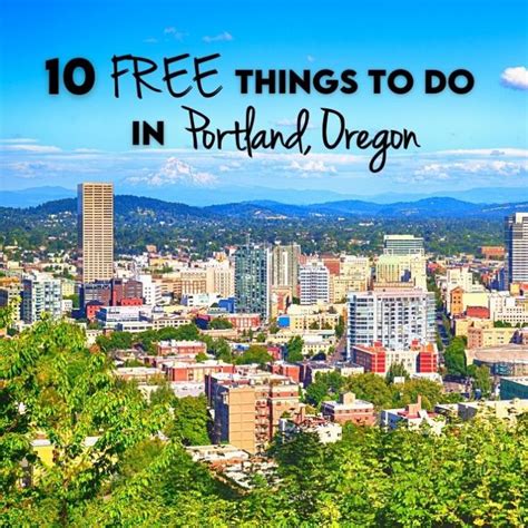 10 Free Things To Do In Portland Oregon Evergreen And Salt