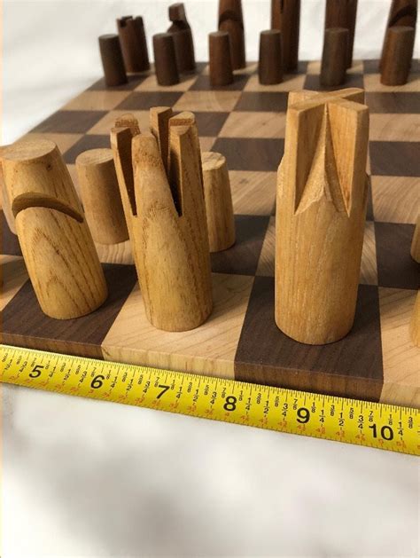 Handmade Wooden Chess Set Etsy Jeu Echec Bois Jeu Echec Diy Jeu D