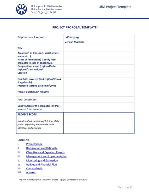 Simple Project Proposal Template Professional Template For Business