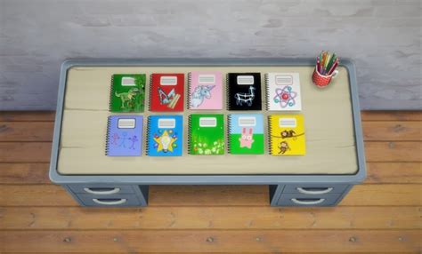 Notebook And Jars Recolors At Budgie2budgie Sims 4 Updates
