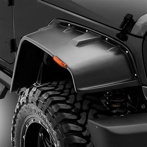 Lund Elite Series Fx Jeep Flat Style Smooth Black Front And Rear Fender