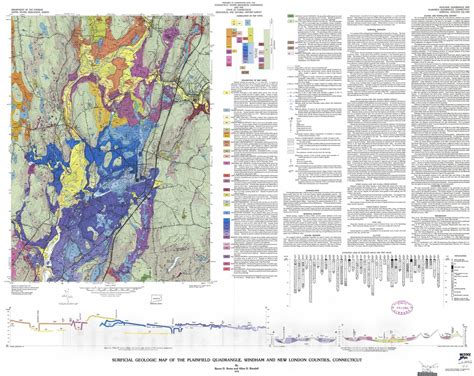 Map Surficial Geologic Map Of The Plainfield Quadrangle Windham And