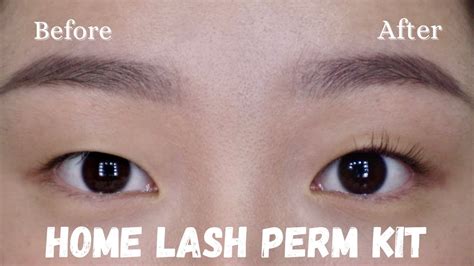At Home Lash Lift Perm Kit Tutorial Monolid Asian Eyes Youtube