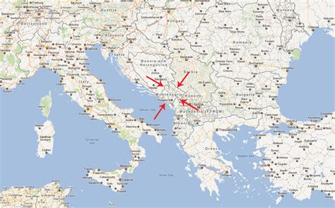 Montenegro map by googlemaps engine: Next stop: Monte-who-where? | Jets Like Taxis