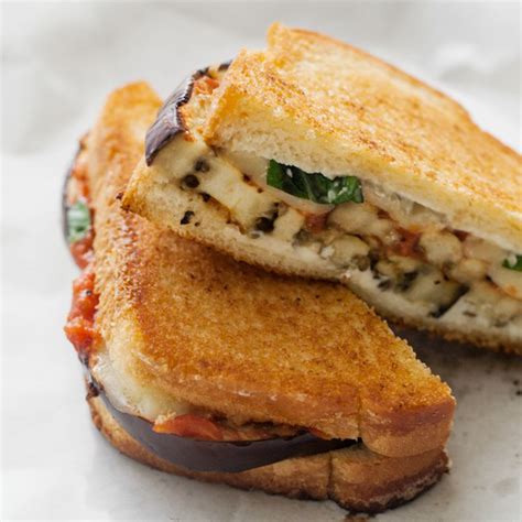 Grilled Eggplant Parmesan Sandwich Recipe