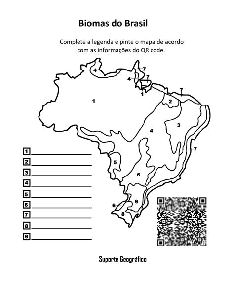 Biomas Do Brasil Para Colorir Modelo