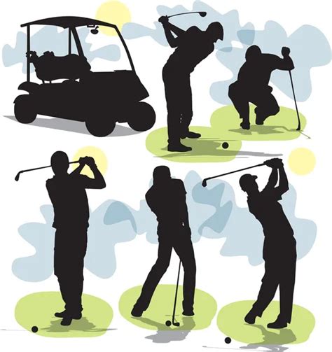 Golfer On Green Illustration Stock Vector Image By ©scusi0 9 172617008