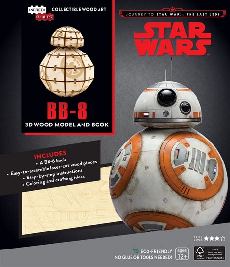 Incredibuilds Star Wars The Last Jedi Bb8 Wood Model And Book Gamerholic