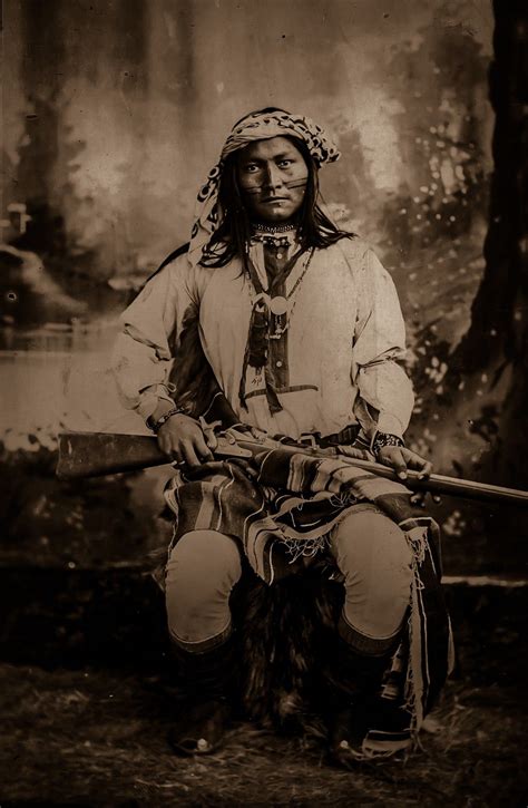 Chiricahua Apache Scout Ba Cluth Aka Roaming Coyote Ureinwohner Amerikas Indianer
