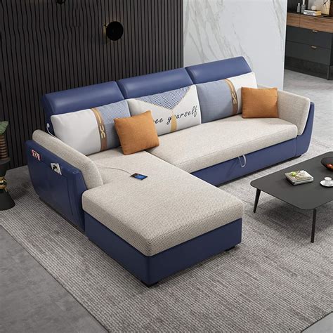 Sofas L Shaped Corner Sofa Bed With Storage Pull Out