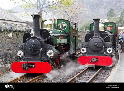 Ffestiniog Railway Steam Locomotive Blanche Hi Res Stock Photography