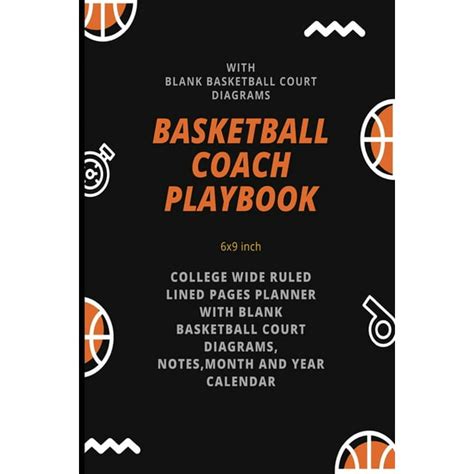 Basketball Coach Playbook Basketball Playbook T Idea With Blank