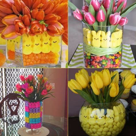 More Peeps Easter Flowers Diy Easter Decorations Easter Centerpieces