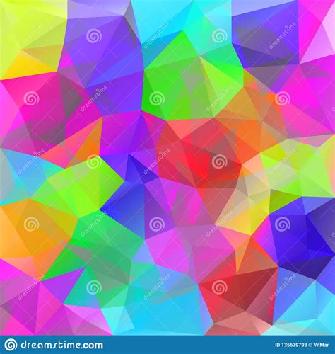 Bright Abstract Geometric Background Polygonal Pattern Colors Of