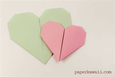 Easy Origami Heart Video Tutorial Paper Kawaii
