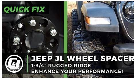 Improve Stability On Your JL Wrangler: 1-3/4" Wheel Spacers - YouTube