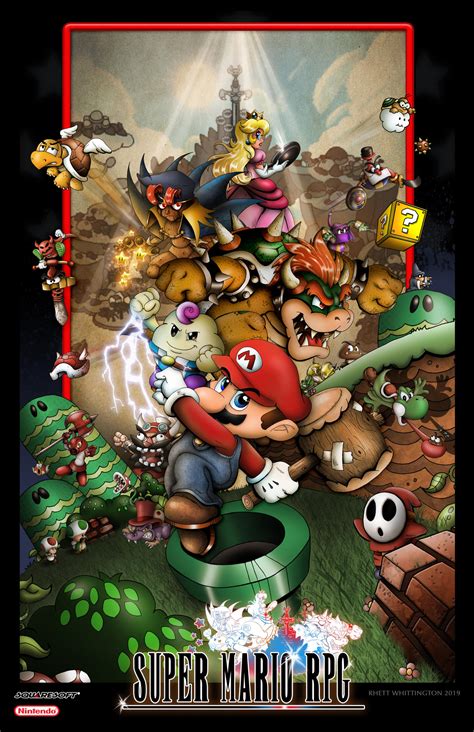 Super Mario Rpg Legend Of The Seven Stars Poster By Whittingtonrhett On