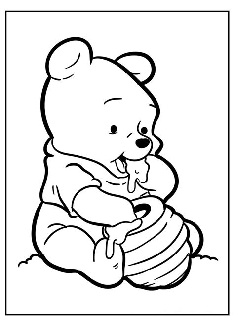 Básico Do Ursinho Pooh E Seus Amigos Para Colorir Imprimir E Desenhar