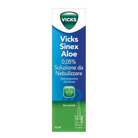 Vicks Sinex Aloe Spray Decongestionante Nasale 15 Ml