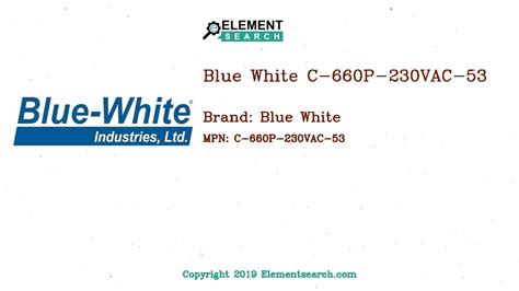 Blue White C 660p 230vac 53 Youtube