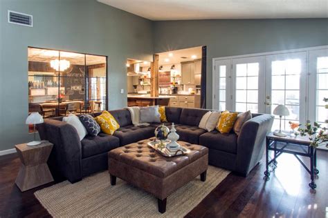 Open Transitional Living Room Is Comfortable Inviting Hgtv